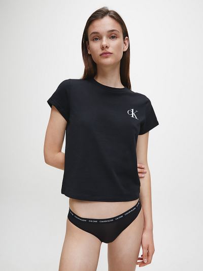 Calvin Klein Ruhák HU404855 | Calvin Klein CK One Női Lounge Póló Fekete